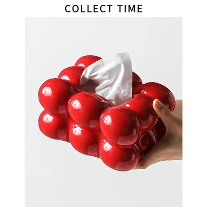 Ceramic Tissue Box Cotton Candy Drawer Napkin Carton Paper Towel Holder Drawer Tray Household Storage Dining Table Tissue Box