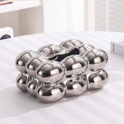 Ceramic Tissue Box Cotton Candy Drawer Napkin Carton Paper Towel Holder Drawer Tray Household Storage Dining Table Tissue Box